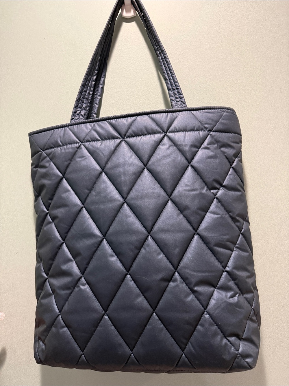 Vera Bradley Quilted Diamond Tote in Shimmer Navy